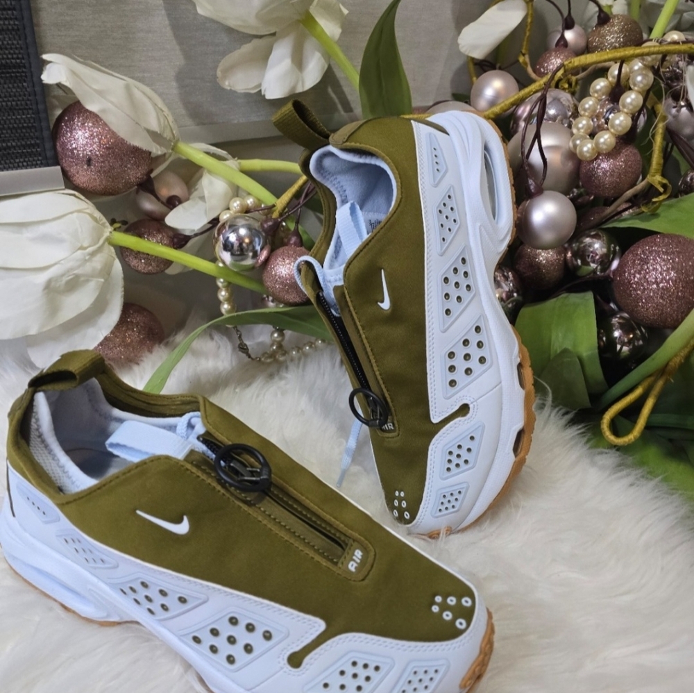 Nike Women's Airmax Sunder Olive Flak/Blue Tint Zip Sneaker New - Picture 8 of 8